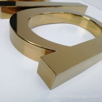 Custom Plated Metal Letters Plating Metal Channel Letter Supplier